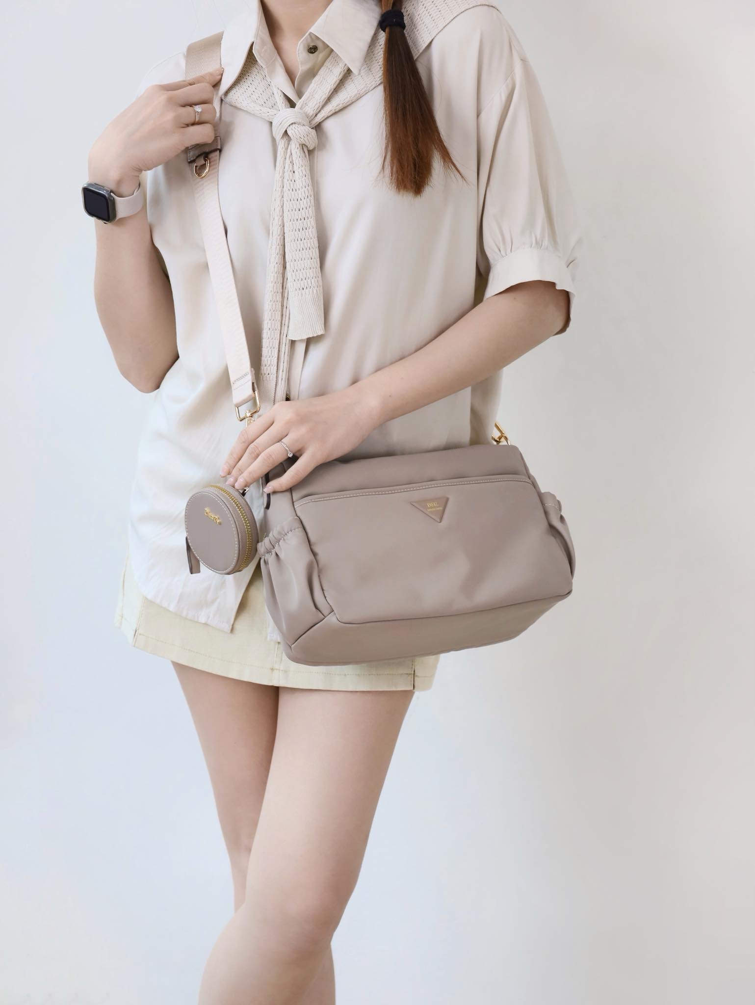 Imelda Nylon Crossbody Bag