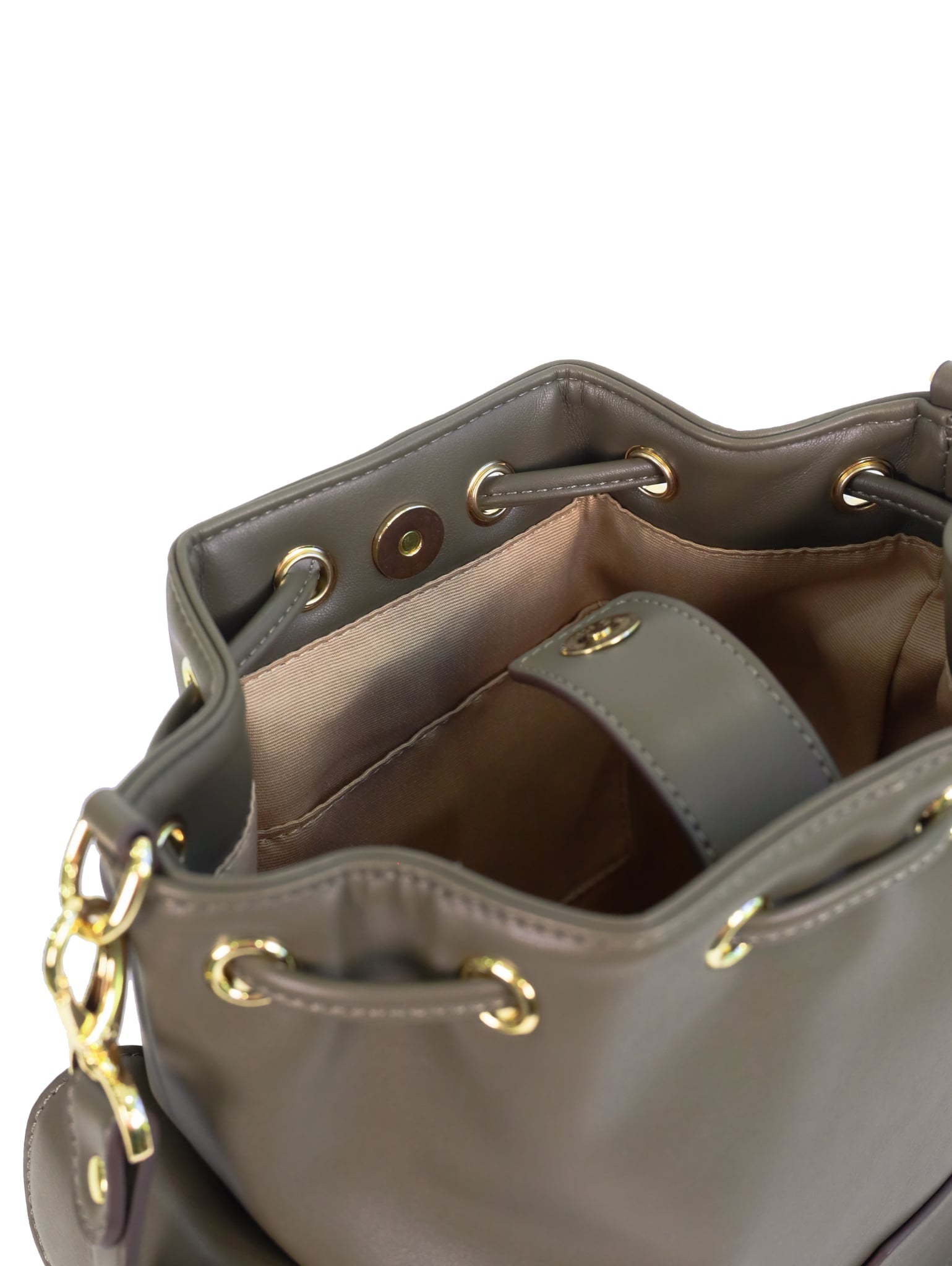 Anelie Multi-Pocket Bucket Bag