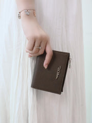 Hazel Genuine Leather Short Wallet