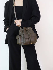 Anelie Multi-Pocket Bucket Bag