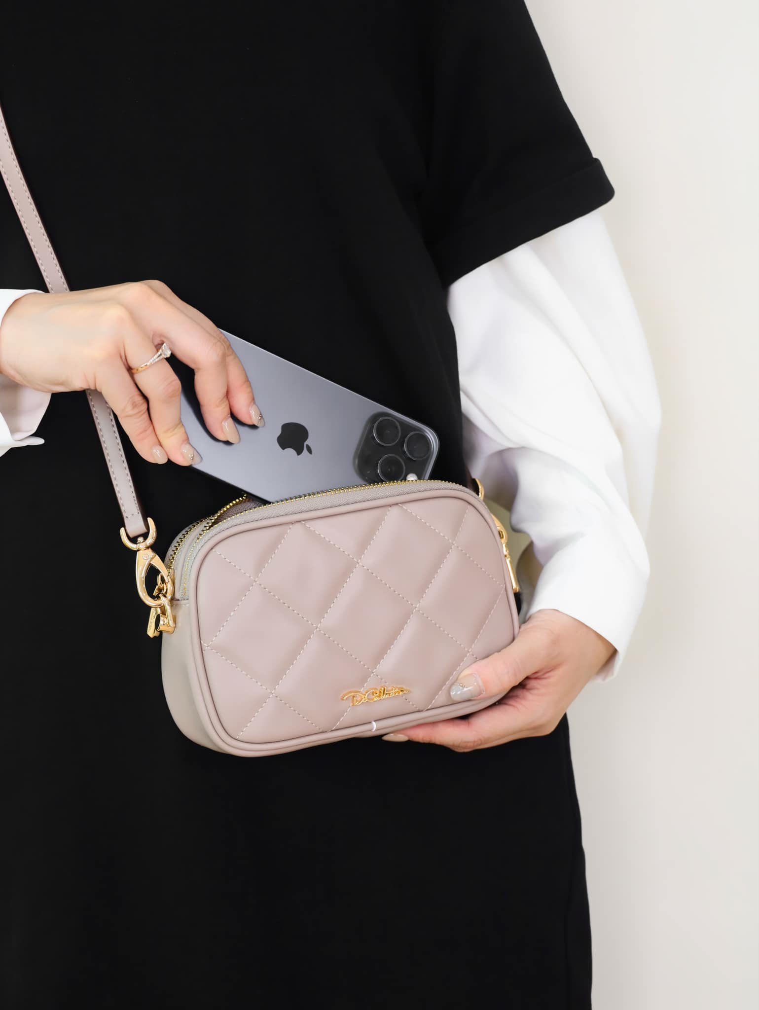 Yrene Dual Zipper Crossbody Bag