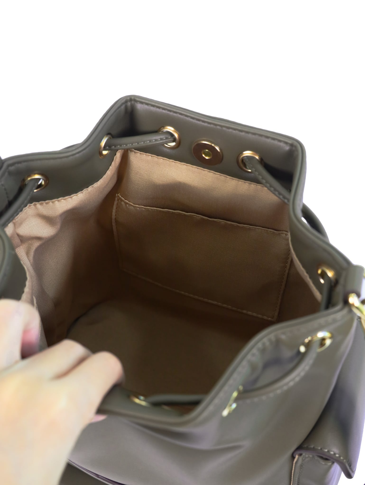Anelie Multi-Pocket Bucket Bag