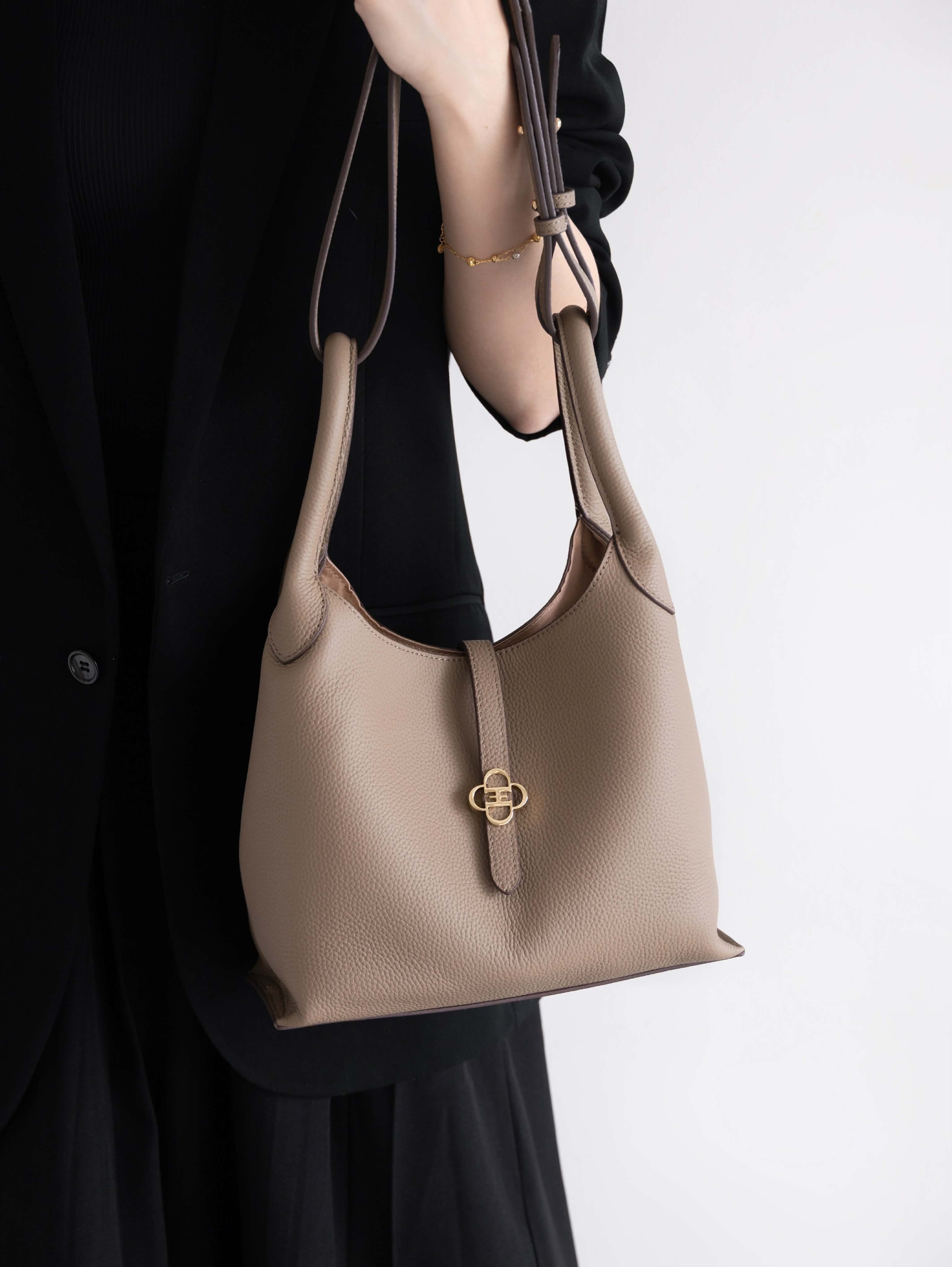 Jennda Cellant Bucket Bag