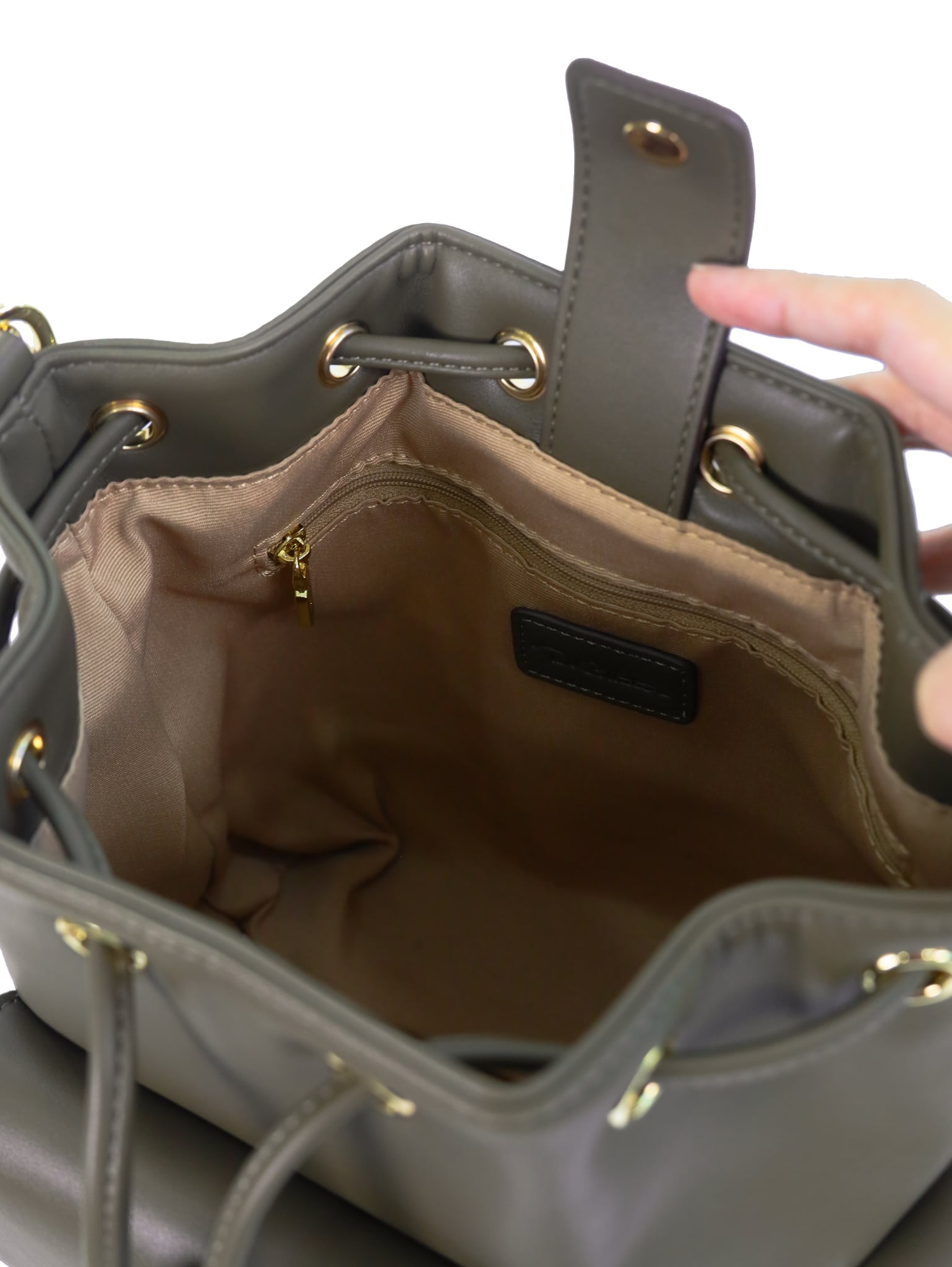 Anelie Multi-Pocket Bucket Bag