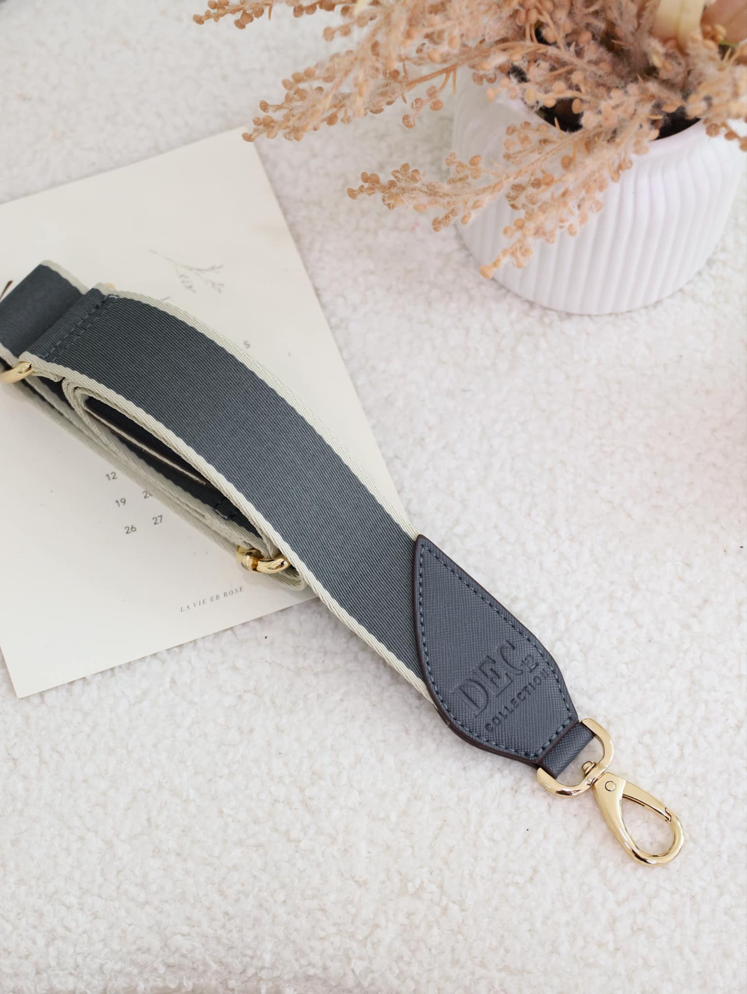 Adjustable Wide Strap ( with Custom Embroidery )