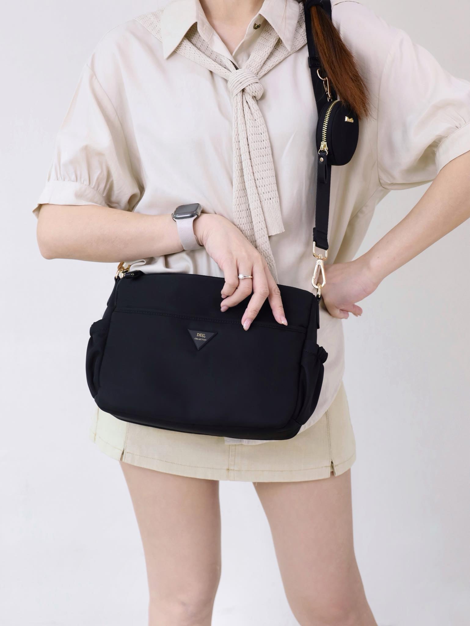 Imelda Nylon Crossbody Bag