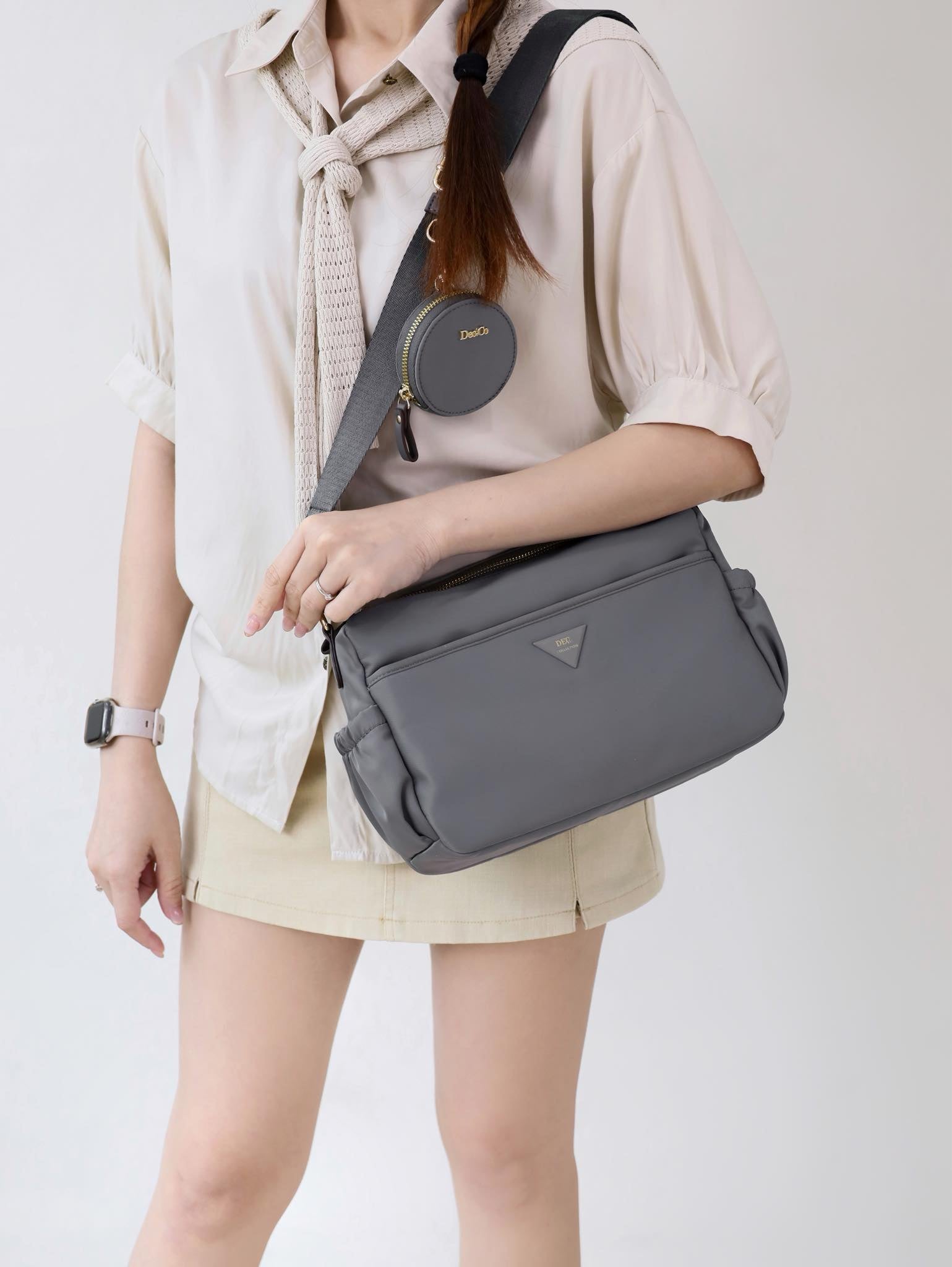 Imelda Nylon Crossbody Bag