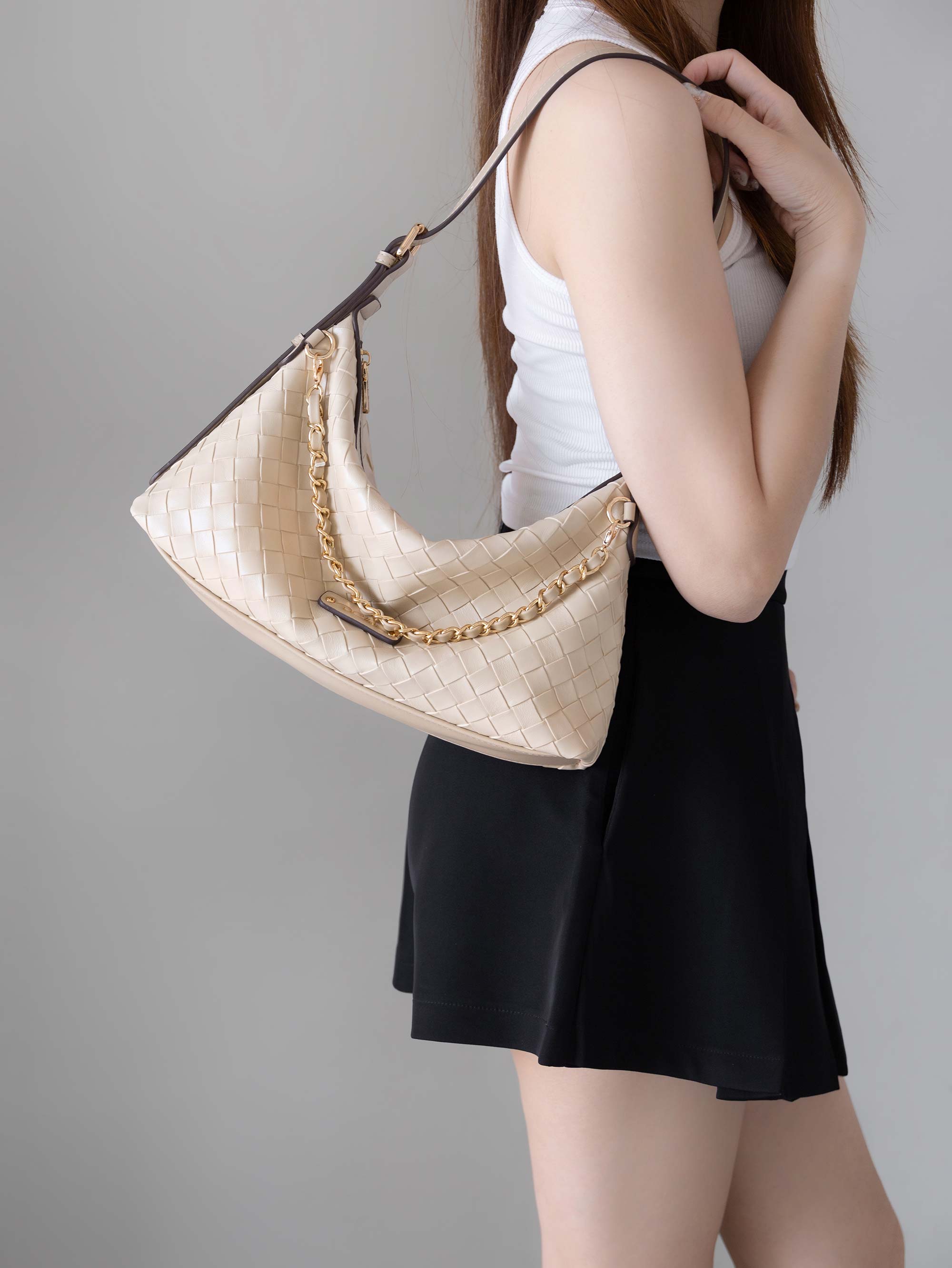 Diorella Woven Hobo Bag