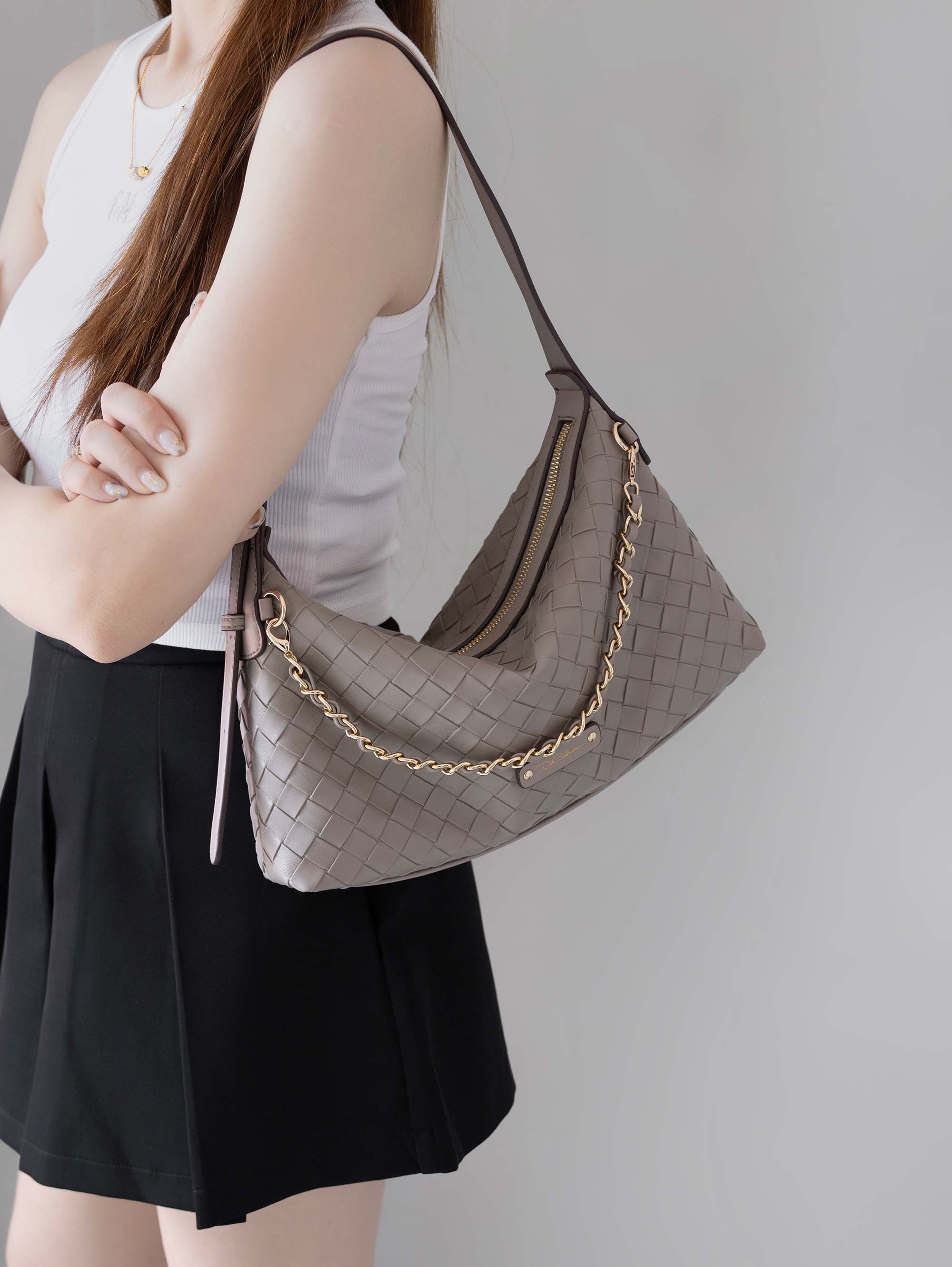 Diorella Woven Hobo Bag