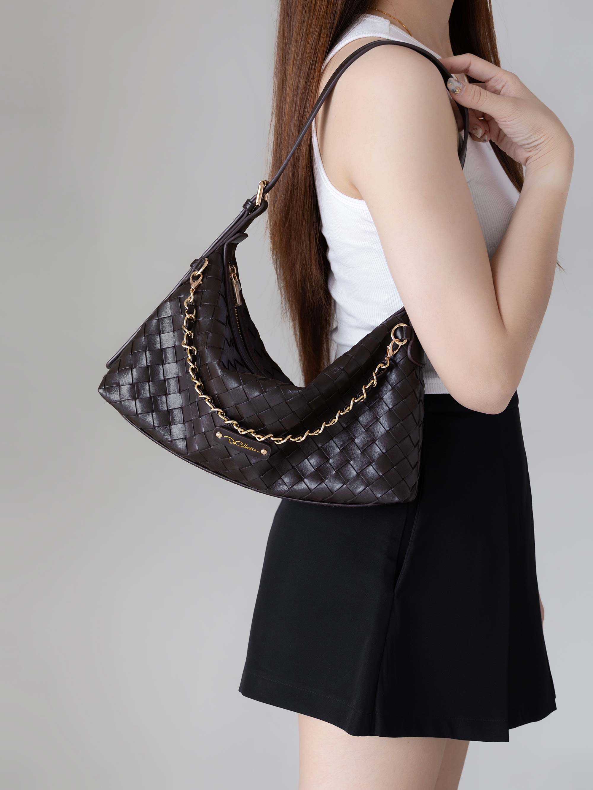 Diorella Woven Hobo Bag