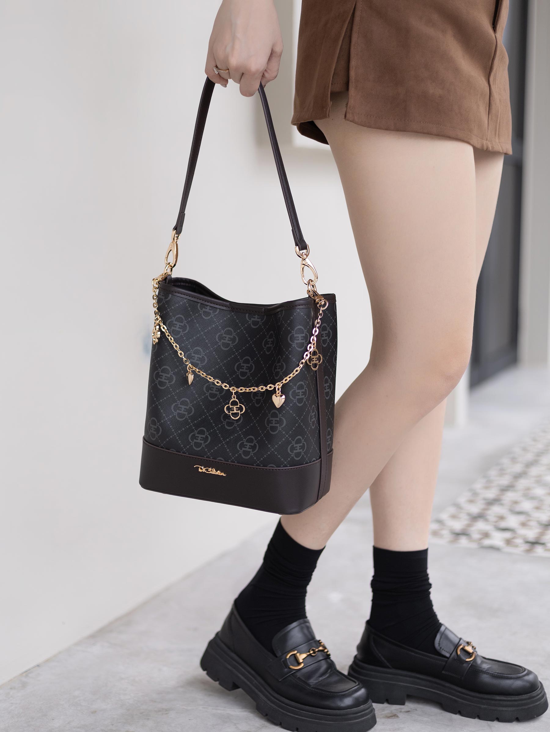 Cendree Fleurie Bucket Bag