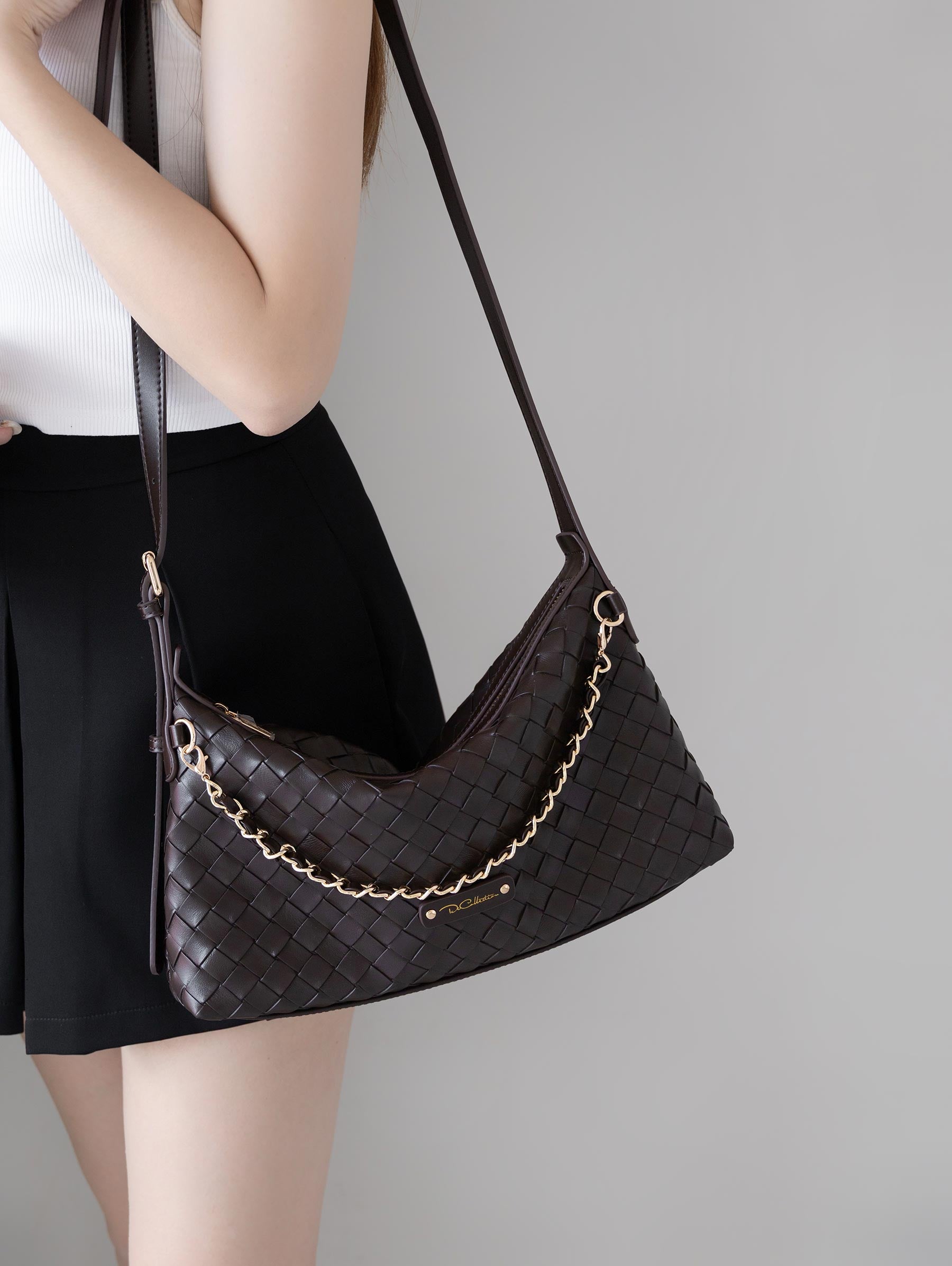 Diorella Woven Hobo Bag
