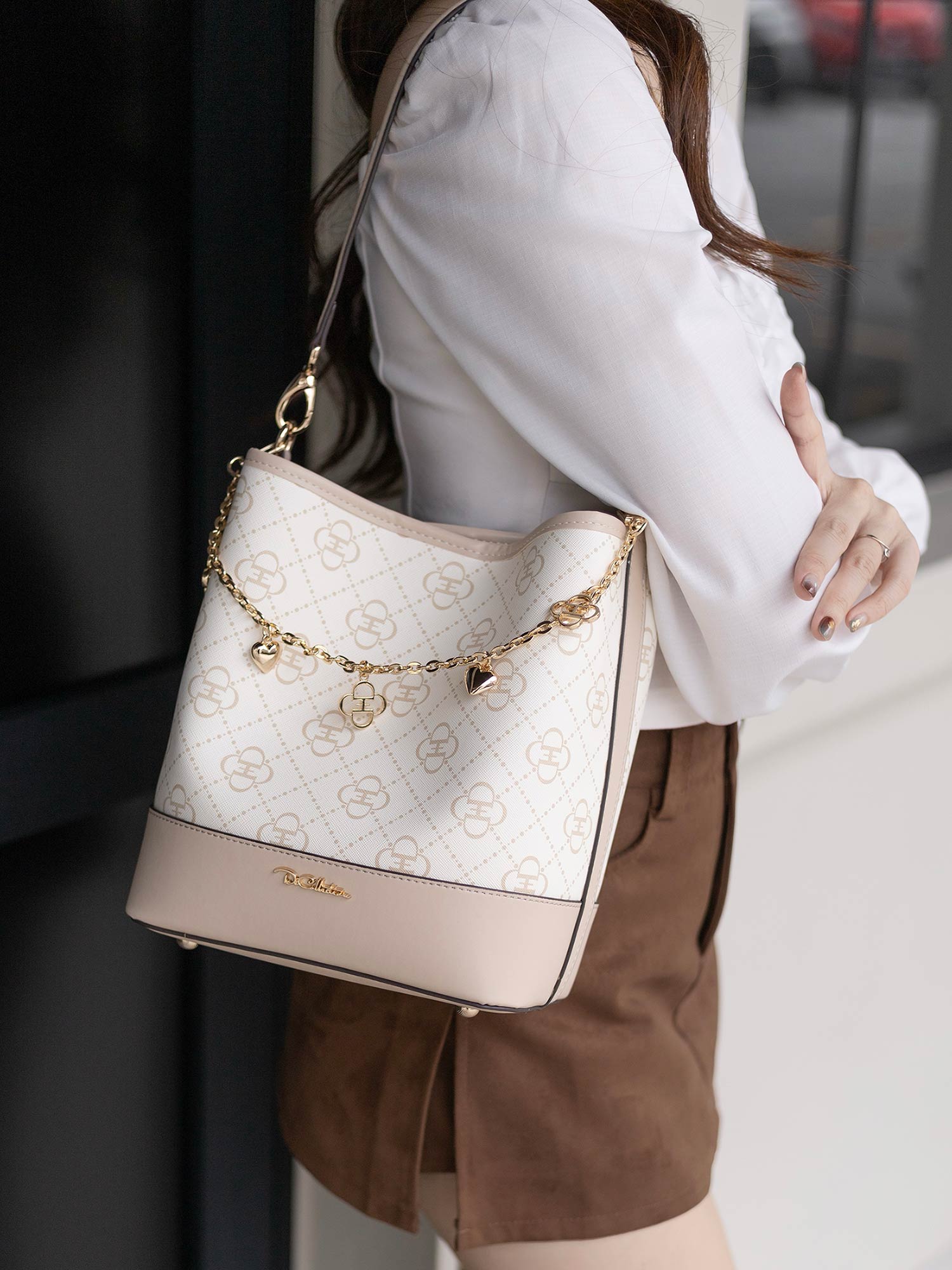 Cendree Fleurie Bucket Bag