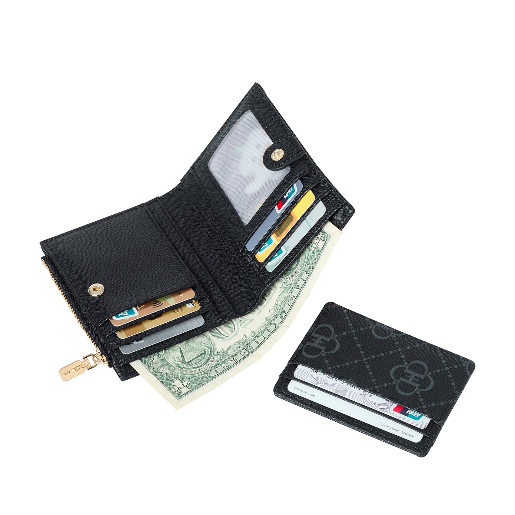 Vivi Snap Button 2 In 1 Short Wallet