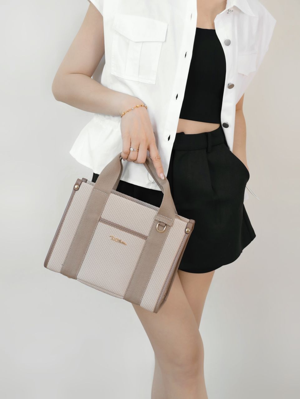 Vivara Dual Tone Tote Bag