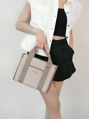 Vivara Dual Tone Tote Bag