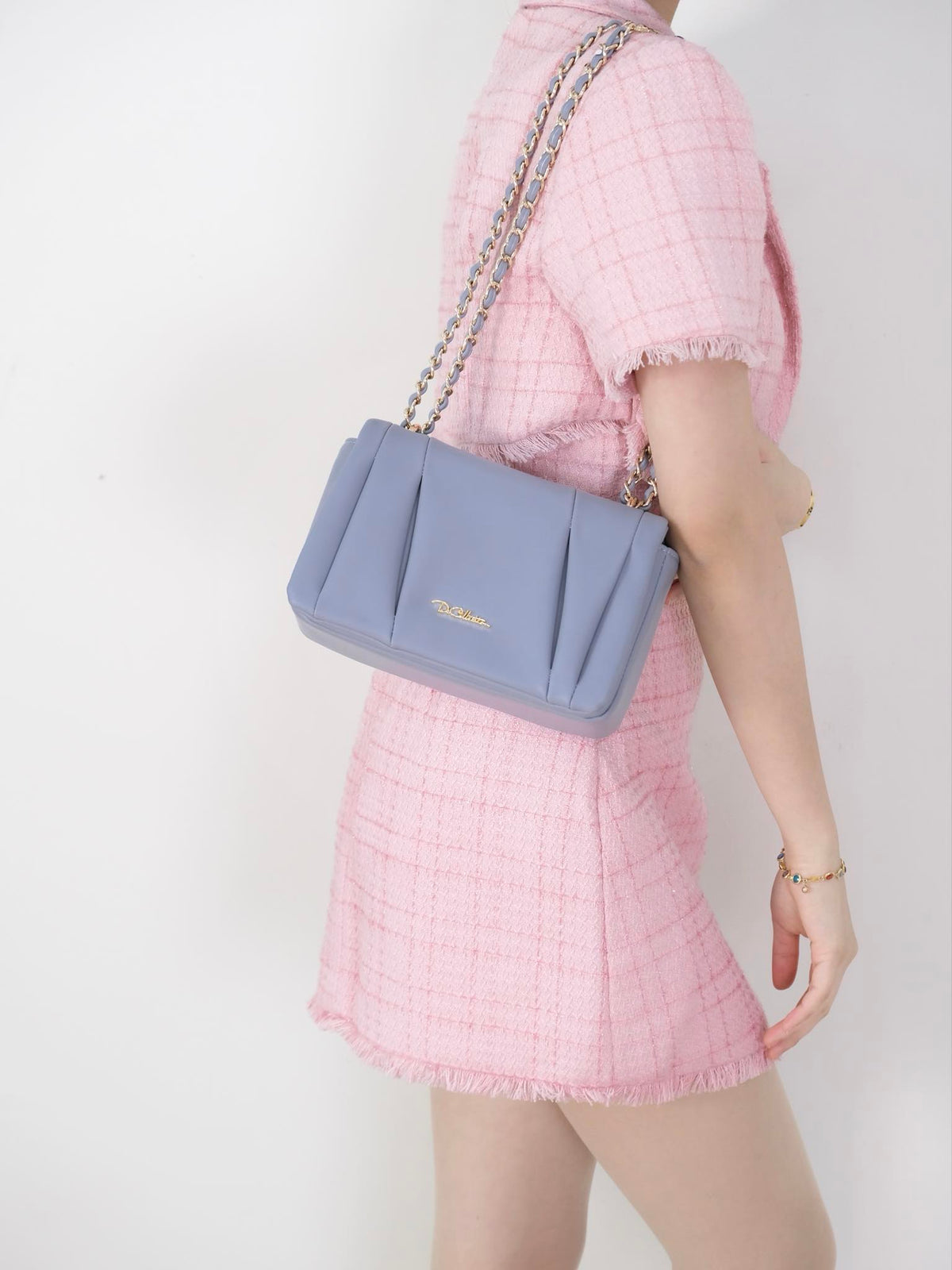 Jovie Pleats Chain Bag