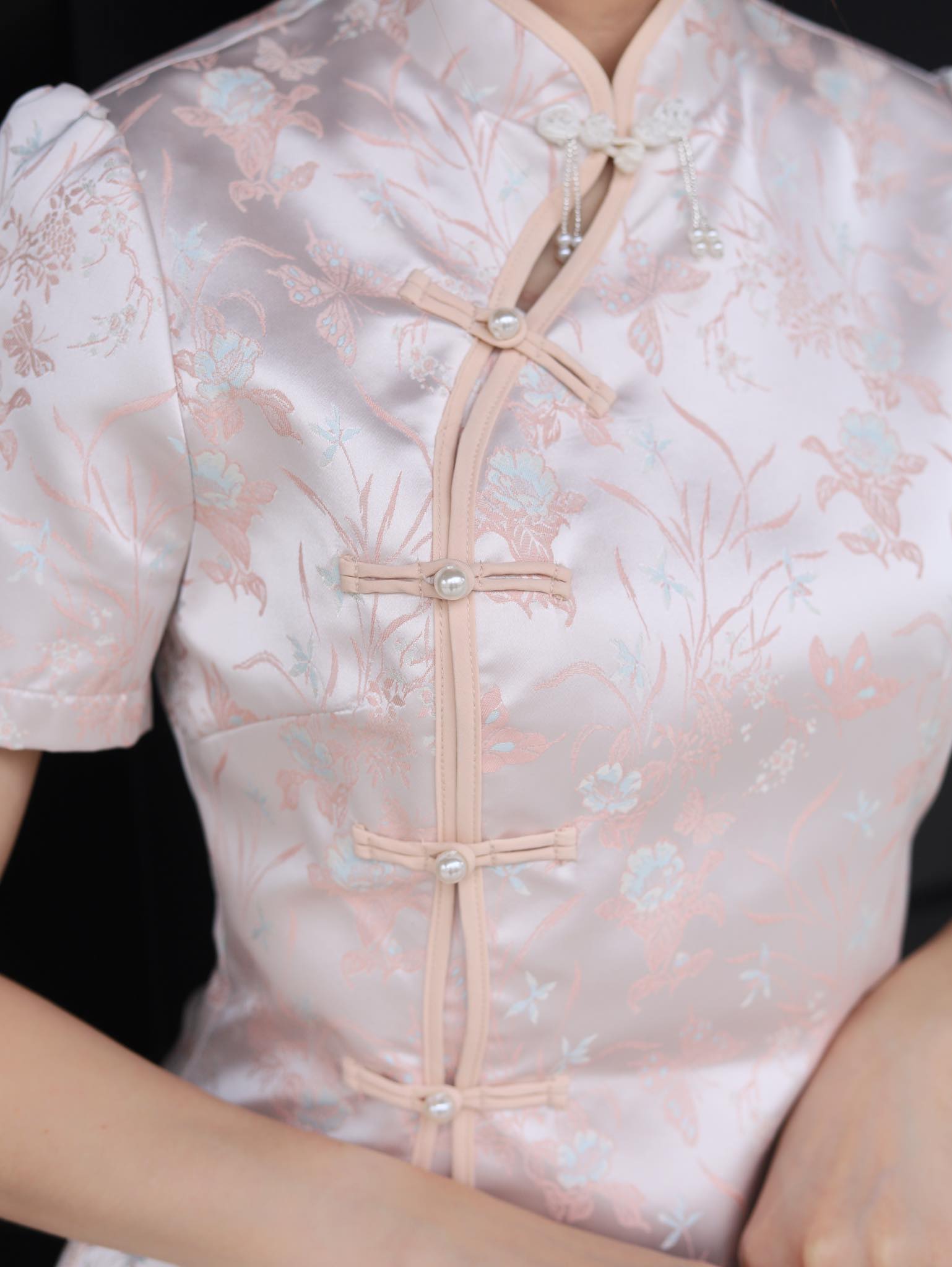 Sunlit Broom Modern Cheongsam - PANTS