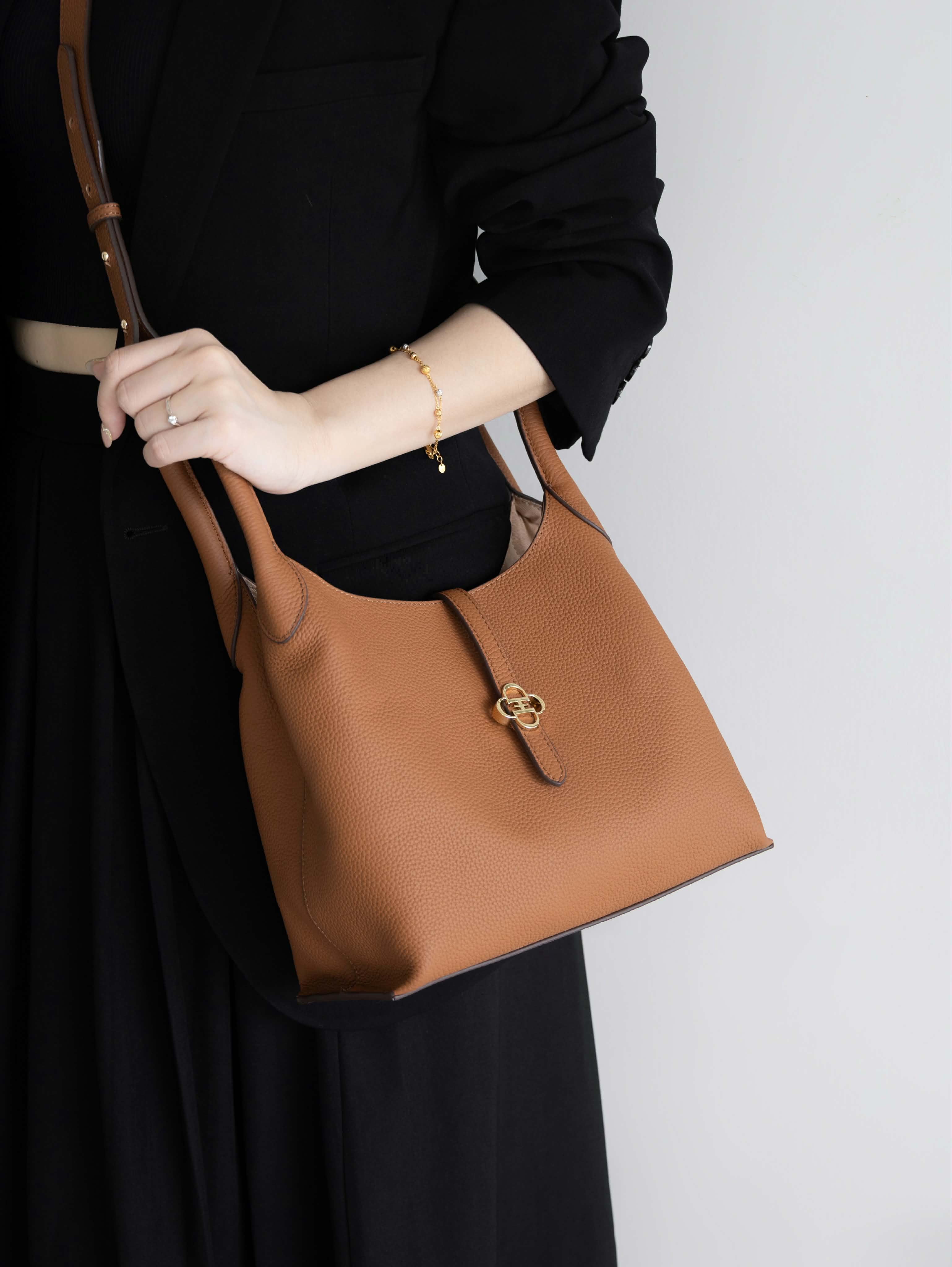 Jennda Cellant Bucket Bag