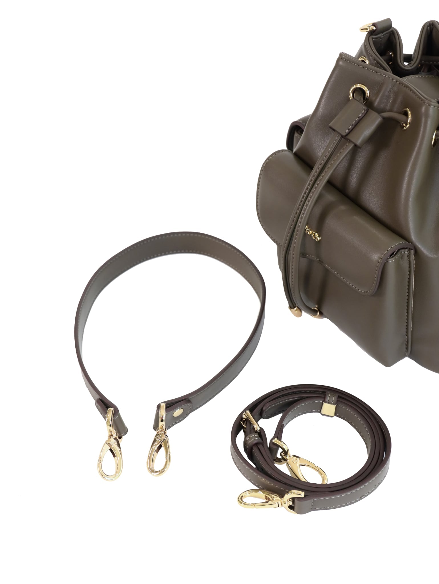 Anelie Multi-Pocket Bucket Bag
