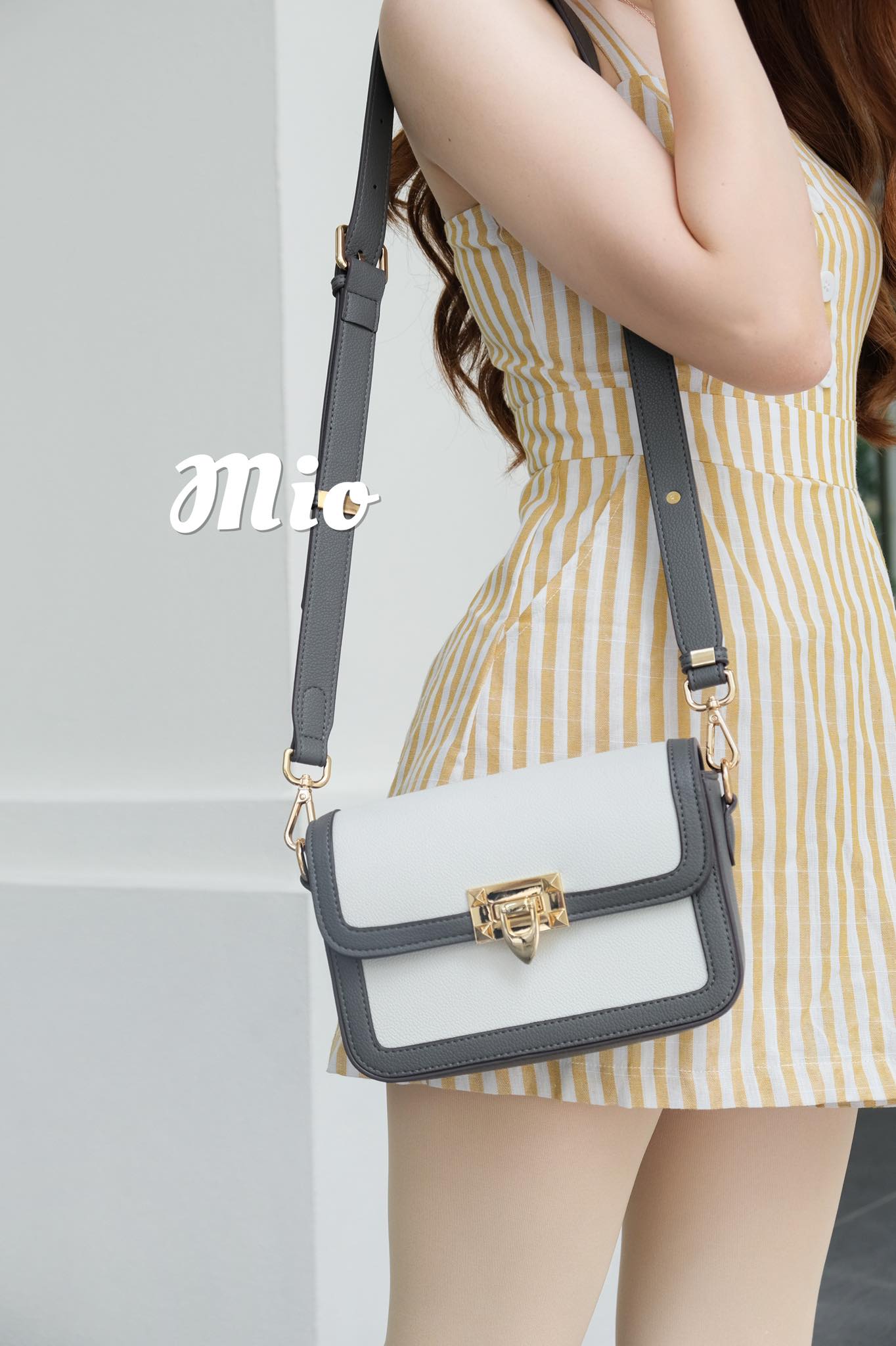 Mio Two-Tone Crossbody Bag