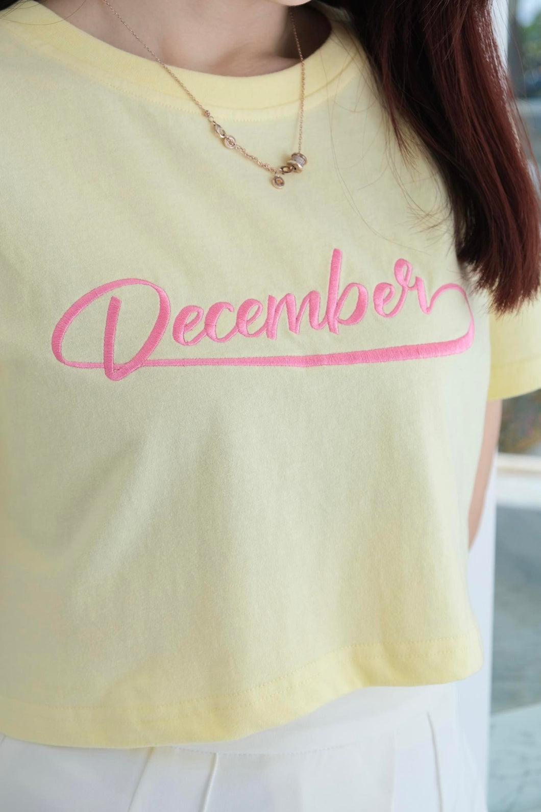 'December' Crop Top