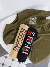 Load image into Gallery viewer, Cotton Embroidery Oversize Logo Tee