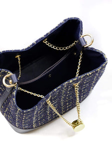 Qiera Tweed Bucket Bag